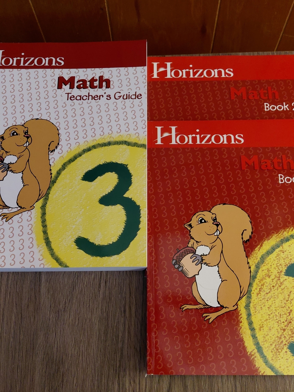 HORIZONS 3rd Grade Math Complete Set Teachers Handbook & Student Workbook 1 & 2